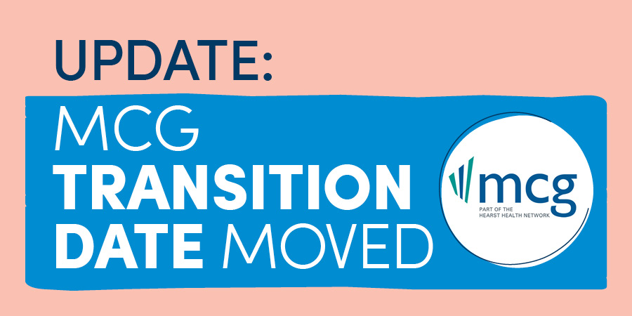 Update: MCG Transition Date Moved