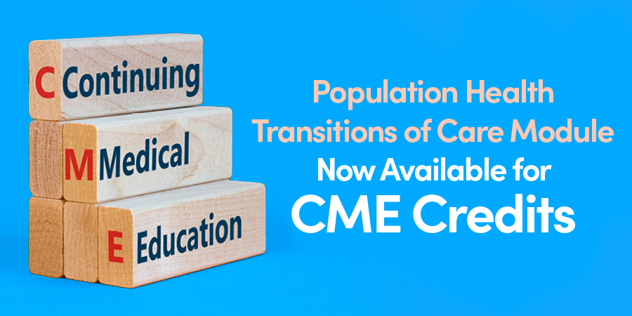 Population health transition of care module